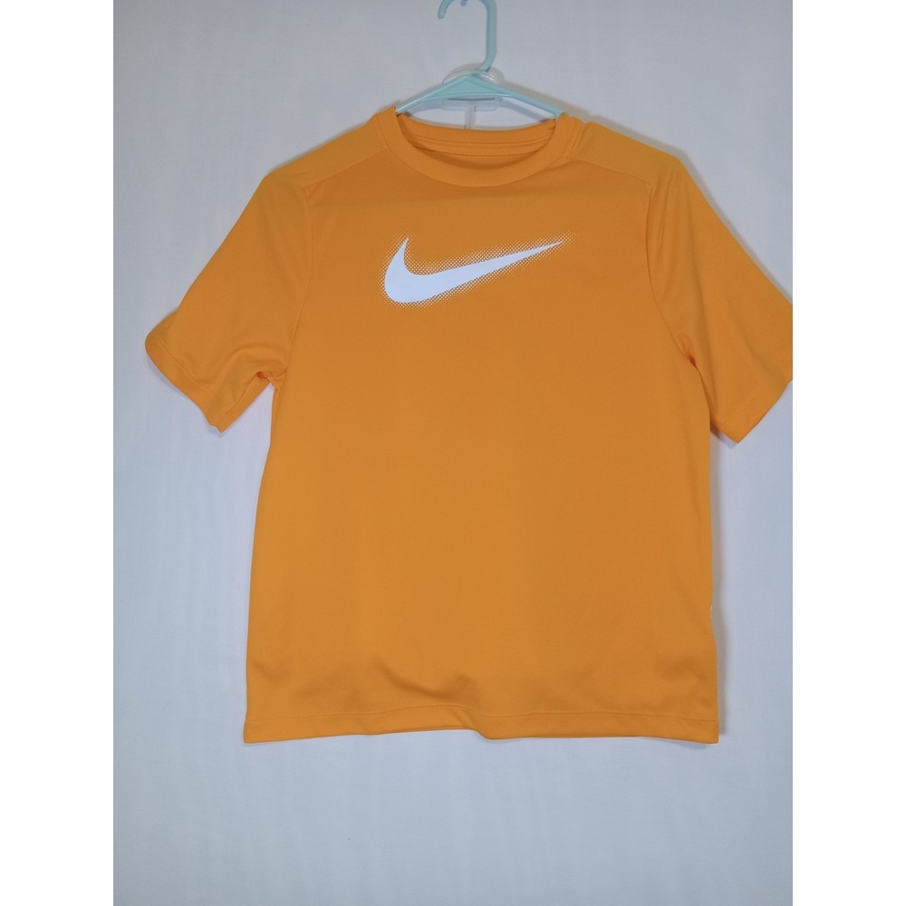 Nike Boys 2 Piece Outfit Set Large Orange Shirt & Nike Shorts Air Flow